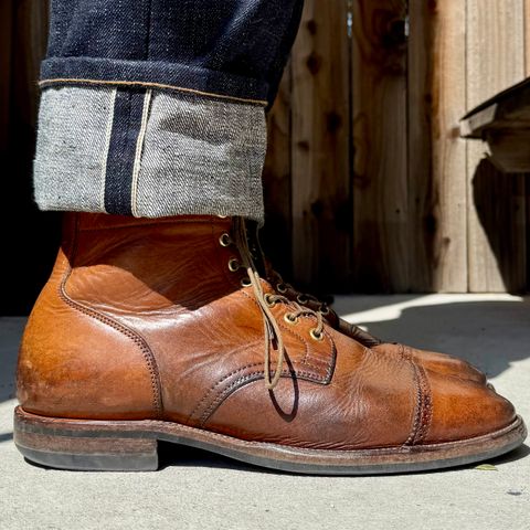 Viberg Service Boot in Horween Coconut Dublin