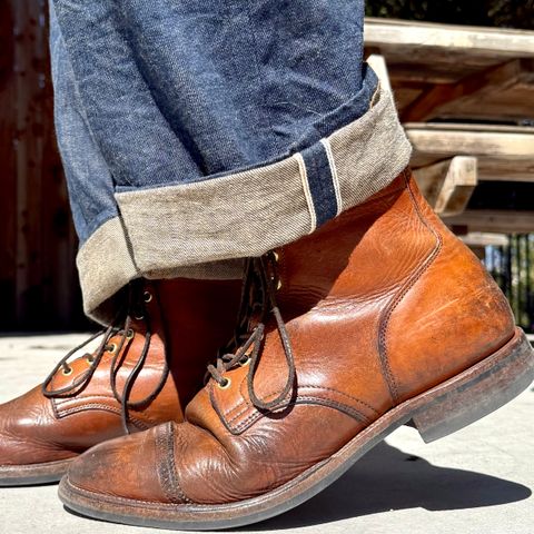 Viberg Service Boot in Horween Coconut Dublin