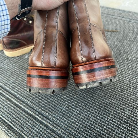 BLKBRD Dixon Cap Toe Derby Boot in Horween Natural Chromexcel