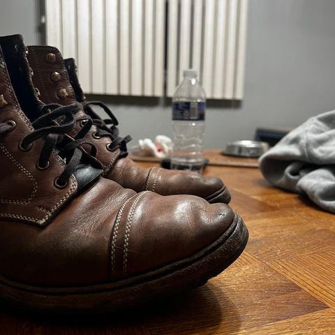 BLKBRD Dixon Cap Toe Derby Boot in Horween Natural Chromexcel