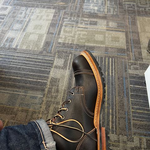 Truman Service Boot in Horween Java Waxed Flesh