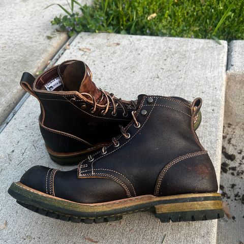 Truman Service Boot in Horween Java Waxed Flesh