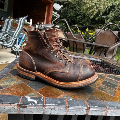 Truman Service Boot in Horween Java Waxed Flesh