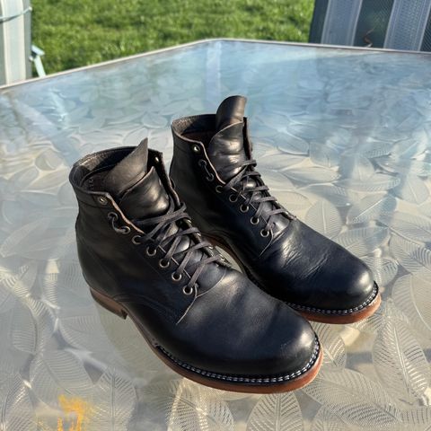 DIY Derby Boot in Horween Black Chromexcel Strips & Horween Black Overdyed Natural CXL