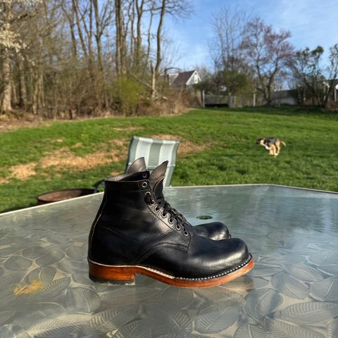DIY Derby Boot in Horween Black Chromexcel Strips & Horween Black Overdyed Natural CXL