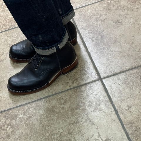 DIY Derby Boot in Horween Black Chromexcel Strips & Horween Black Overdyed Natural CXL