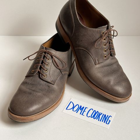 Iron Boots TCO Shoe in C.F. Stead Cloudburst Waxed Kudu