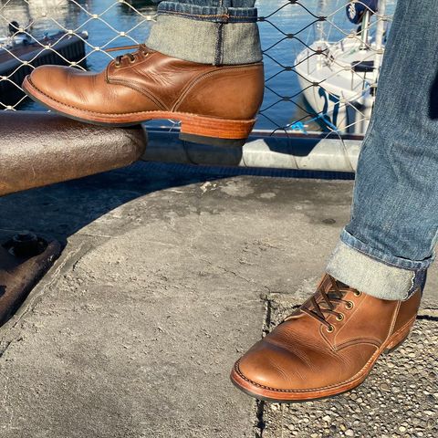 Onderhoud SVC02 Packer Boot in Horween Natural Chromexcel