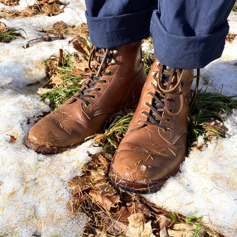 Onderhoud SVC02 Packer Boot in Horween Natural Chromexcel
