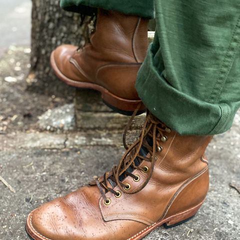 Onderhoud SVC02 Packer Boot in Horween Natural Chromexcel