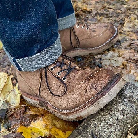 Nicks Aldert Strider Moc Toe in Seidel 1964 Tan Roughout