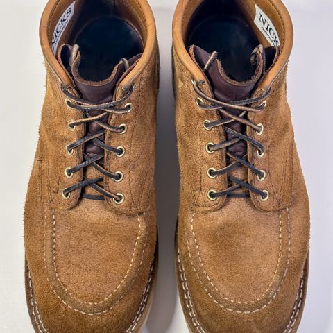 Nicks Aldert Strider Moc Toe in Seidel 1964 Tan Roughout