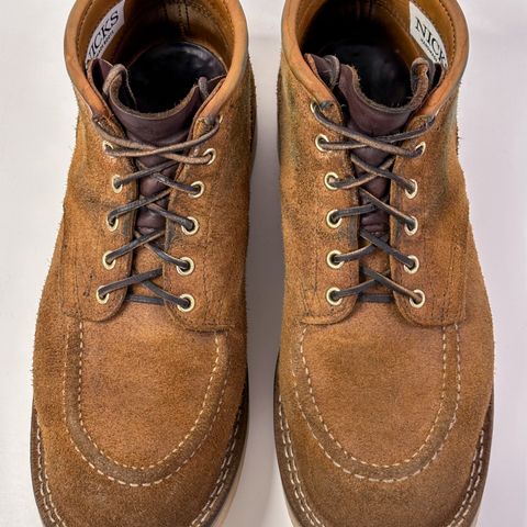 Nicks Aldert Strider Moc Toe in Seidel 1964 Tan Roughout