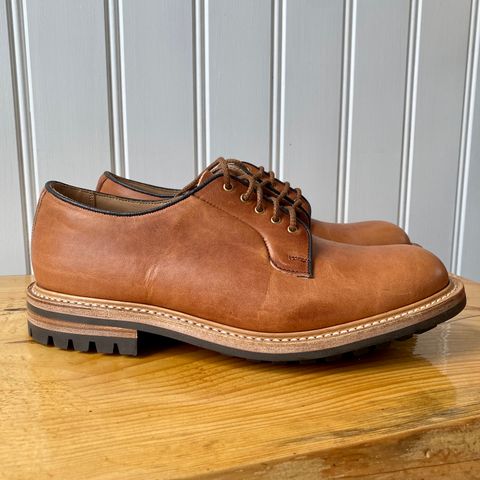 Tricker's Robert Plain Derby Shoe in Horween Natural Dublin