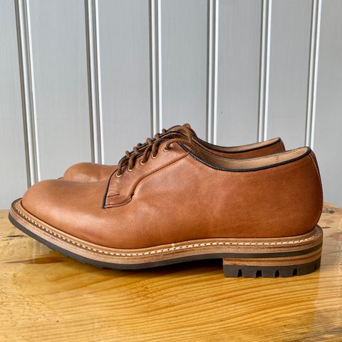 Tricker's Robert Plain Derby Shoe in Horween Natural Dublin