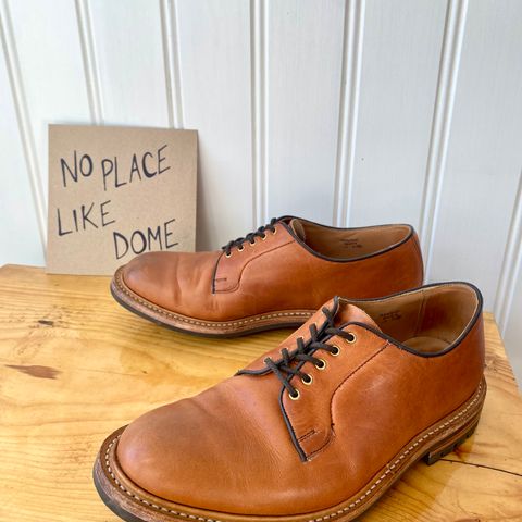 Tricker's Robert Plain Derby Shoe in Horween Natural Dublin