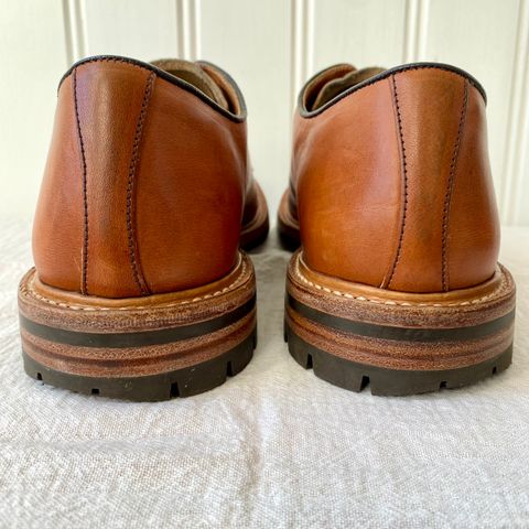 Tricker's Robert Plain Derby Shoe in Horween Natural Dublin