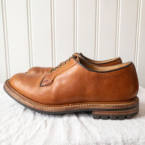 Tricker's Robert Plain Derby Shoe in Horween Natural Dublin
