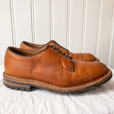 Tricker's Robert Plain Derby Shoe in Horween Natural Dublin