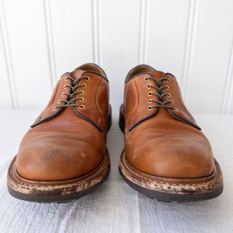 Tricker's Robert Plain Derby Shoe in Horween Natural Dublin