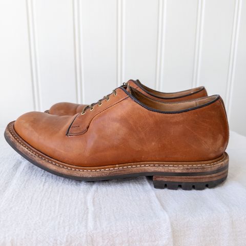 Tricker's Robert Plain Derby Shoe in Horween Natural Dublin