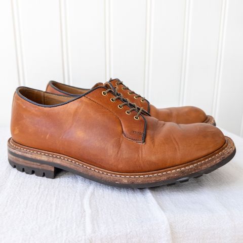 Tricker's Robert Plain Derby Shoe in Horween Natural Dublin