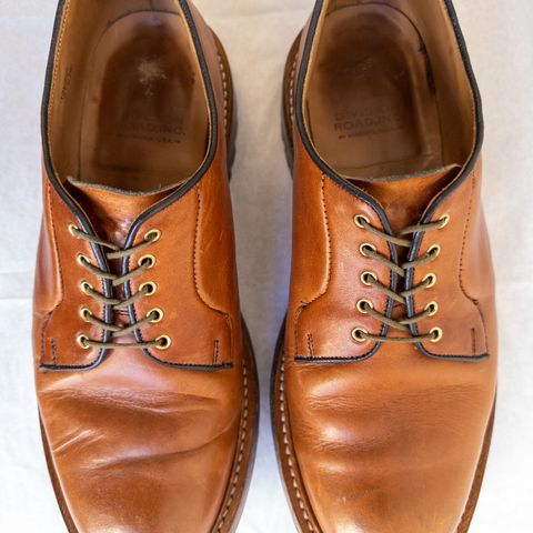 Tricker's Robert Plain Derby Shoe in Horween Natural Dublin