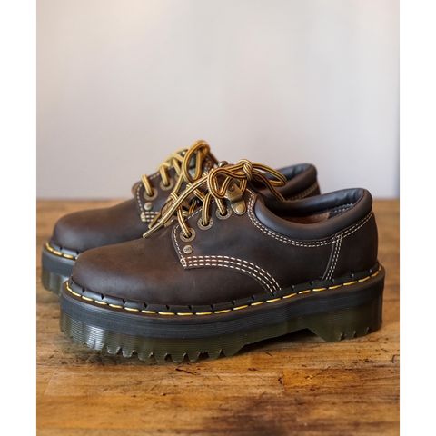 Dr. Martens 8053 Shoes in Dark Brown Crazy Horse
