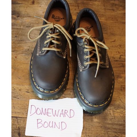 Dr. Martens 8053 Shoes in Dark Brown Crazy Horse