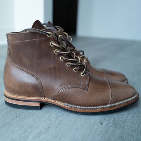 Viberg Service Boot PCT in Horween Natural Chromexcel