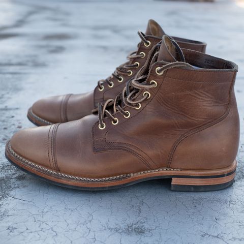 Viberg Service Boot PCT in Horween Natural Chromexcel