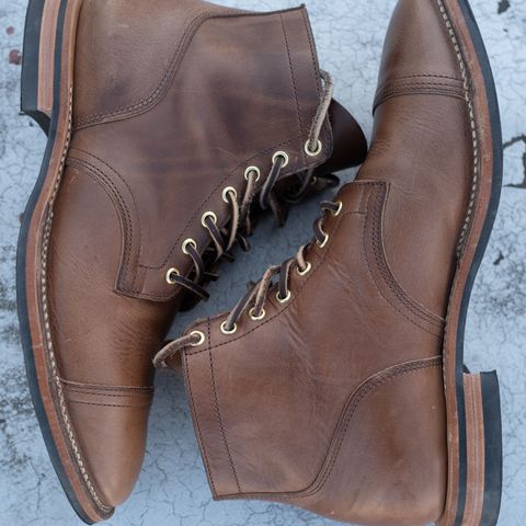 Viberg Service Boot PCT in Horween Natural Chromexcel