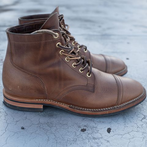 Viberg Service Boot PCT in Horween Natural Chromexcel