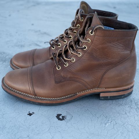 Viberg Service Boot PCT in Horween Natural Chromexcel
