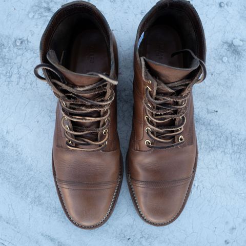 Viberg Service Boot PCT in Horween Natural Chromexcel
