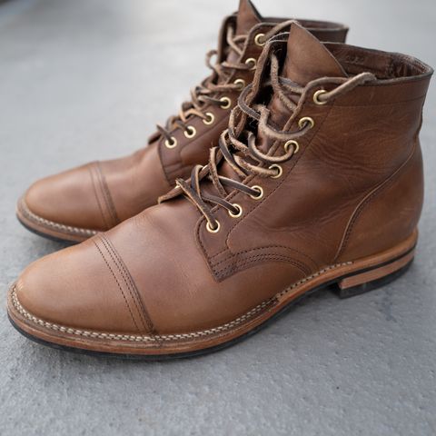 Viberg Service Boot PCT in Horween Natural Chromexcel