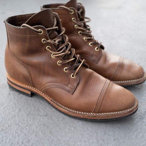 Viberg Service Boot PCT in Horween Natural Chromexcel
