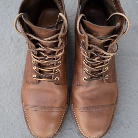Viberg Service Boot PCT in Horween Natural Chromexcel