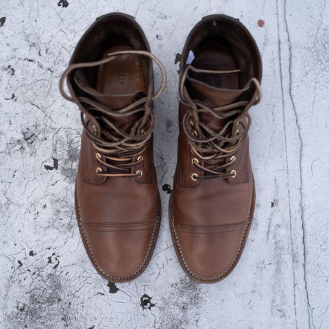 Viberg Service Boot PCT in Horween Natural Chromexcel