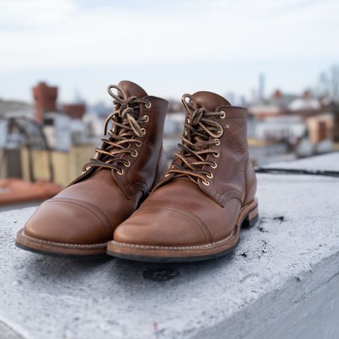 Viberg Service Boot PCT in Horween Natural Chromexcel