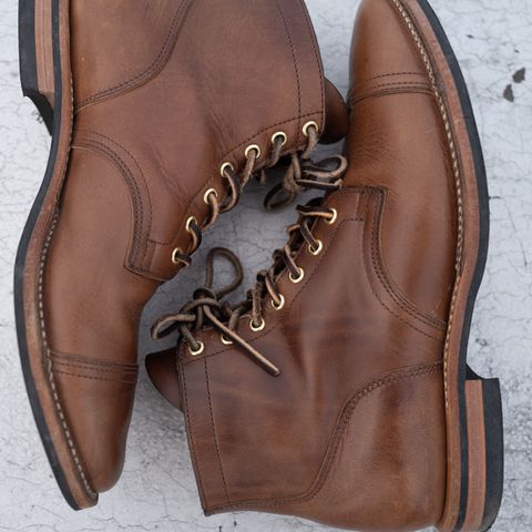 Viberg Service Boot PCT in Horween Natural Chromexcel