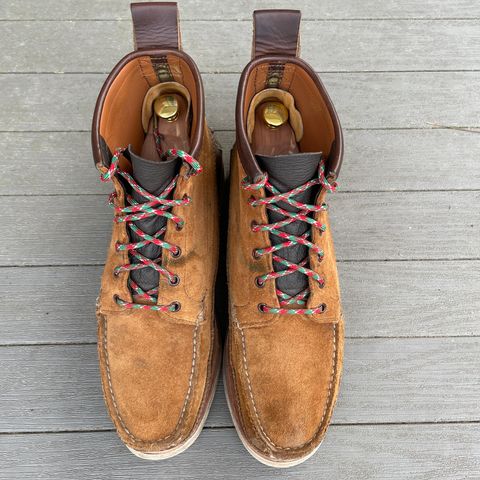Yuketen Maine Guide 6 Eye DB Boots in Horween Brown Chromexcel