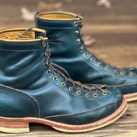 Role Club Lace to Toe in Horween Navy Chromexcel