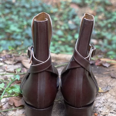 Clinch Jodhpur Boots in Brown French Calfskin