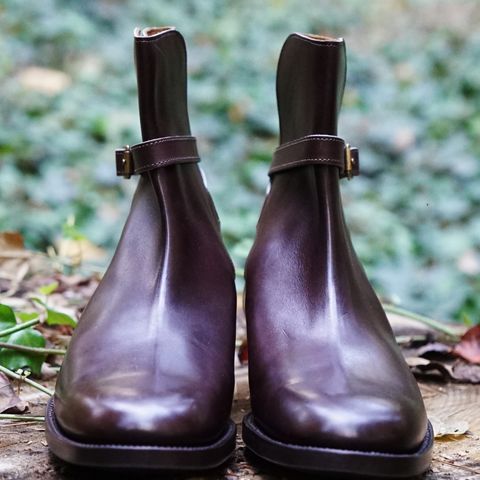 Clinch Jodhpur Boots in Brown French Calfskin