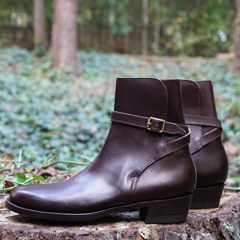 Clinch Jodhpur Boots in Brown French Calfskin