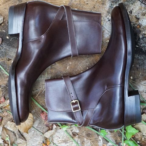 Clinch Jodhpur Boots in Brown French Calfskin