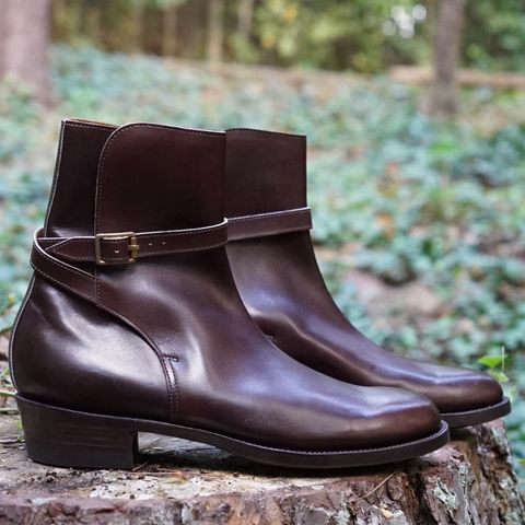 Clinch Jodhpur Boots in Brown French Calfskin