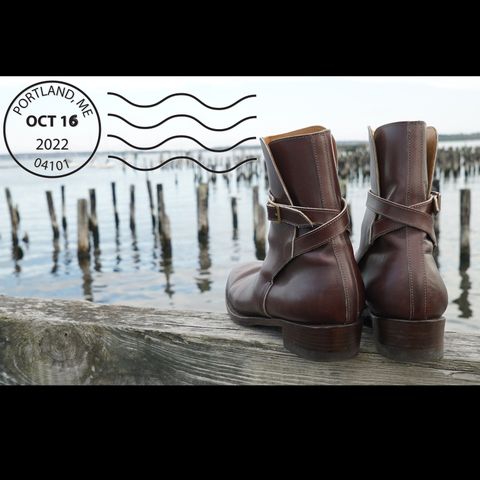 Clinch Jodhpur Boots in Brown French Calfskin