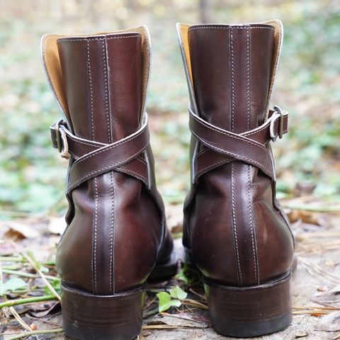 Clinch Jodhpur Boots in Brown French Calfskin